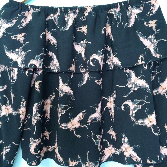 Aritzia Wilfred Morel Butterfly Off The Shoulder Ruffle Top XXS - Picture 5 of 9